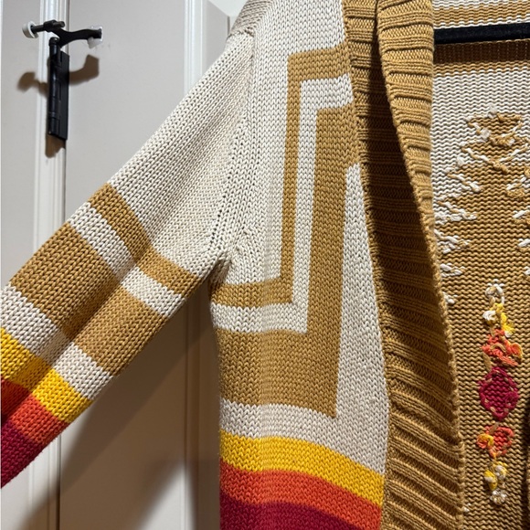 Pendleton Mustard and Cream Knit Cardigan - Picture 3 of 7
